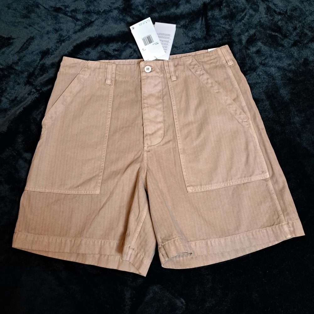 Nike Life Men's Fatigue Shorts Hemp Tan HJ2976-200 Size 32 NWT Herringbone Twill
